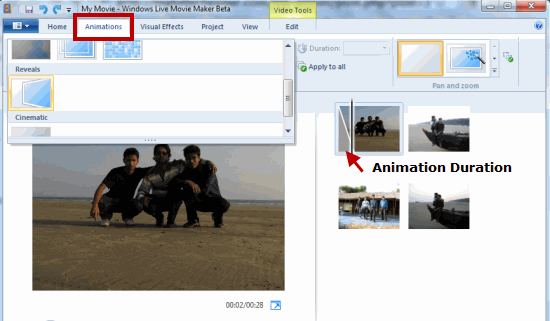 Set Animation duration Windows Movie Maker Set Animation duration Windows Movie Maker