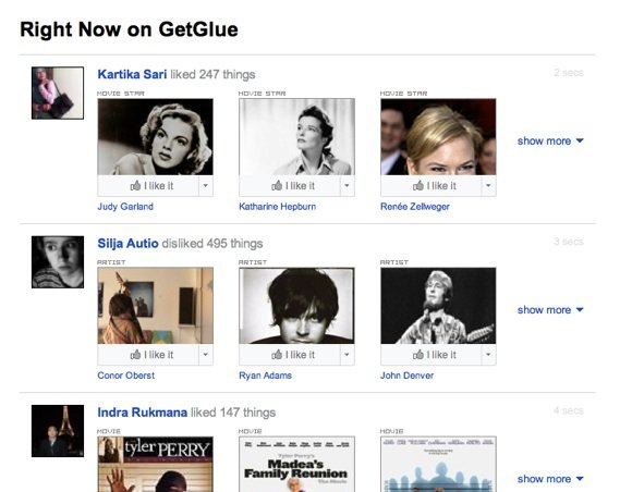 Right Now On GetGlue
