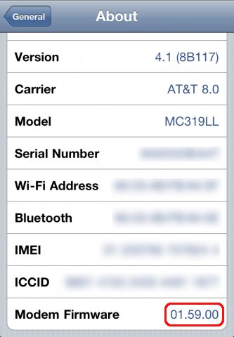 iPhone-Baseband-Version