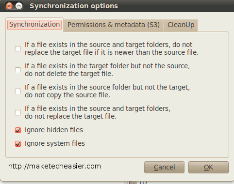 dragondisk-sync-options
