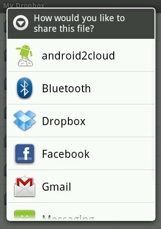 dropbox-sharing options