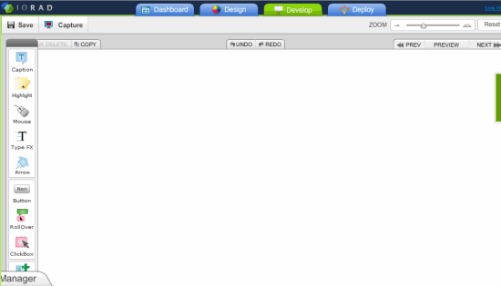 IORAD Application editor