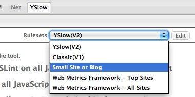 YSLow Ruleset List