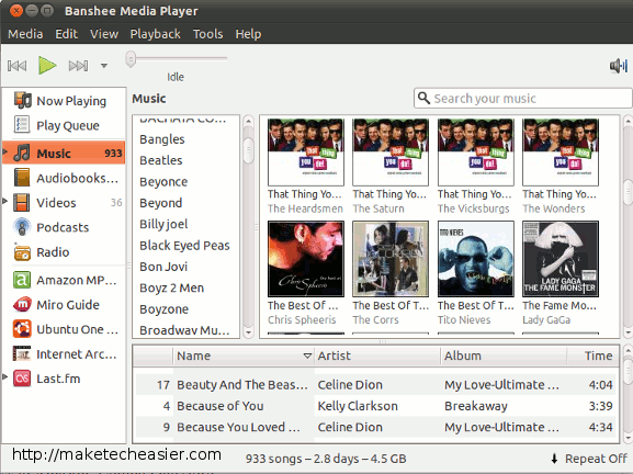 banshee-screenshot banshee-screenshot