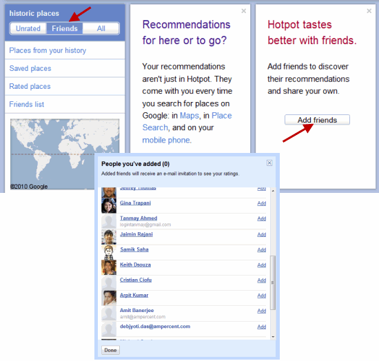 Google HotPot Add Friends And Influencers Google HotPot Add Friends And Influencers