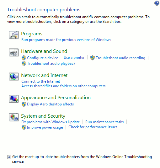 windows-troubleshooting-list