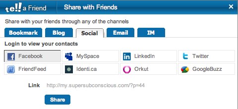 TAF Share Via Facebook