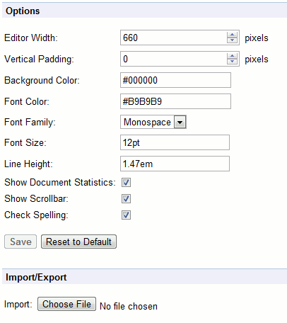 chrome-writespaceoptions