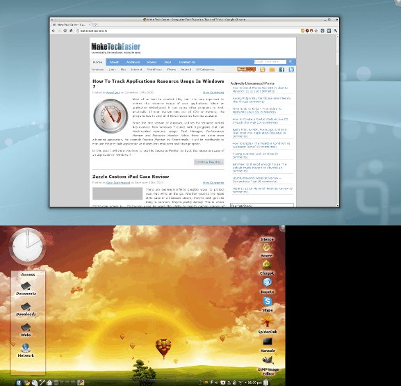 Netbook screen with TV screen in 1080p