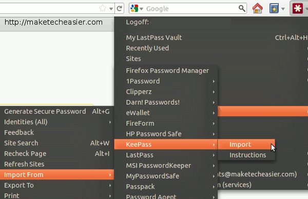 keepassx-lastpass-import