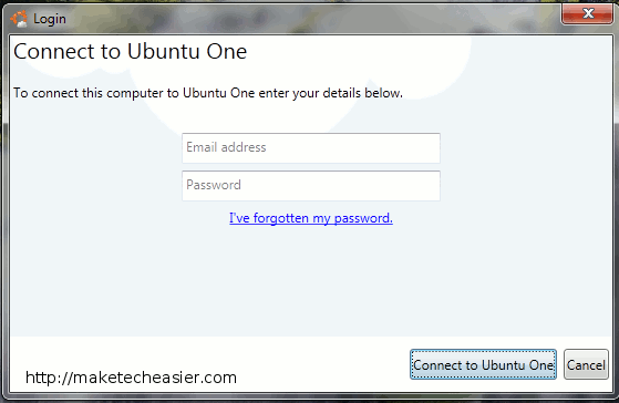 ubuntuone-login ubuntuone-login