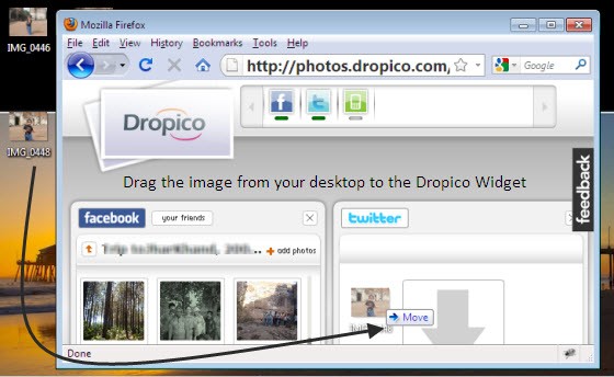 Dropico Photo Upload Process