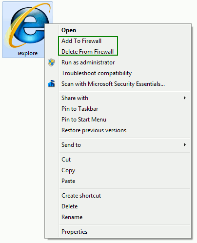 win7firewall-Final Context Menu