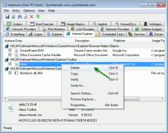 win7ie-autoruns-internet-explorer-toolbar-delete