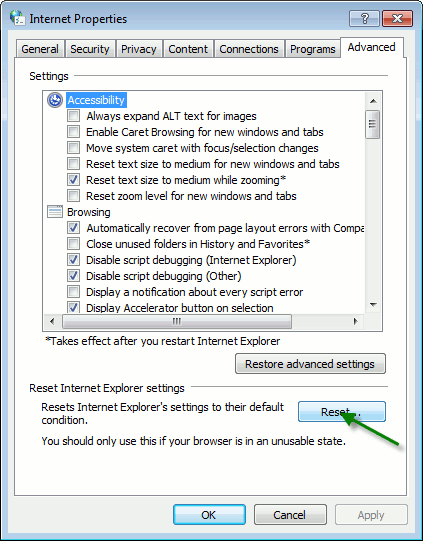 win7ie-select-reset