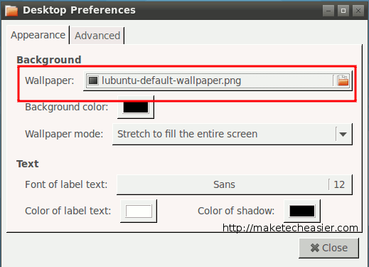 lubuntu-change-wallpaper