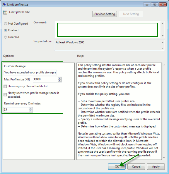 win7lps-limit-profile-size-settings