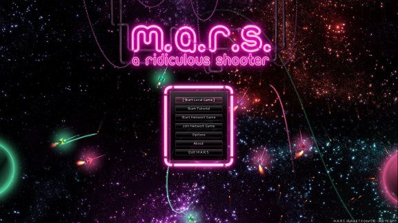 M.A.R.S. start screen