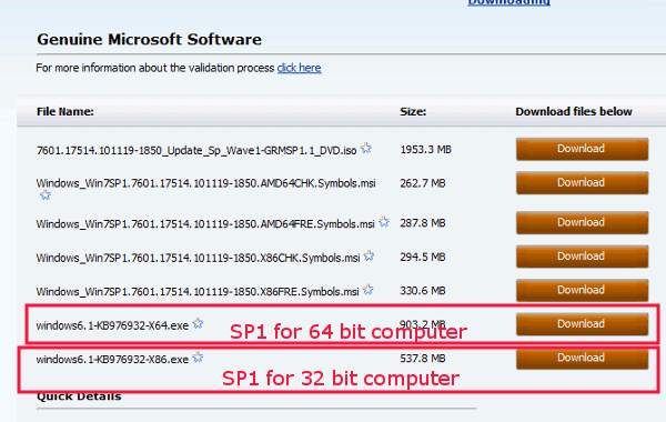 servicepack-download