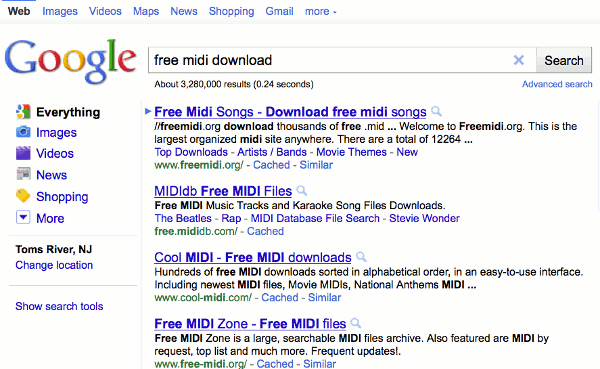 google-mididownload