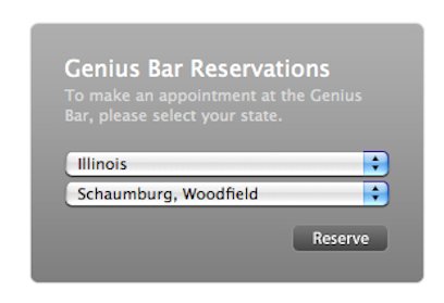 genius bar reservation