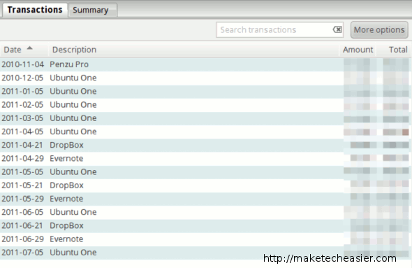 Recurring transactions