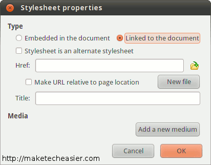 Add a style sheet