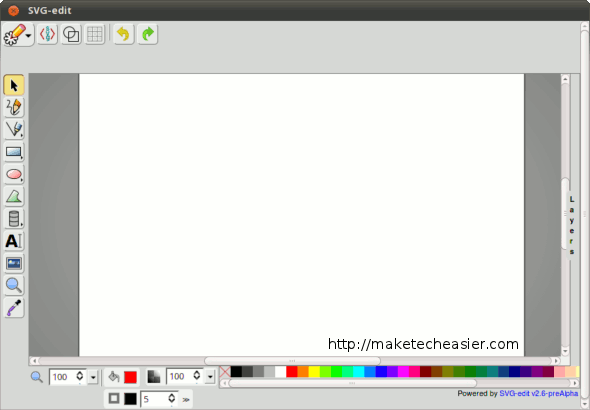 The built-in SVG editor