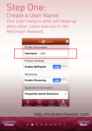 MyStream-StepOne