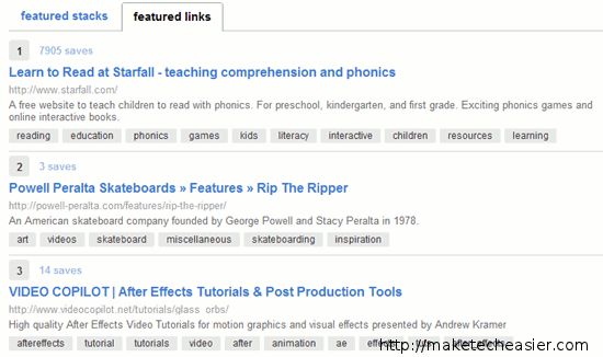 delicious-2 featured links hompage