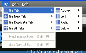 tile tab - 5 menu bar