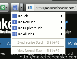 tile tab - 6 nav toolbar menu