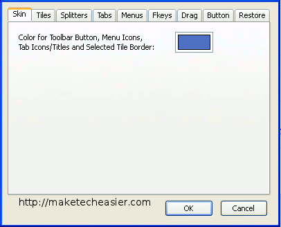 tile tabs - 1 main settings