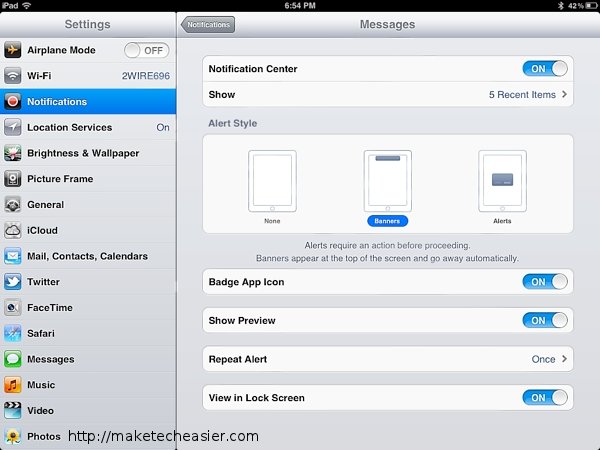 Notification-Settings