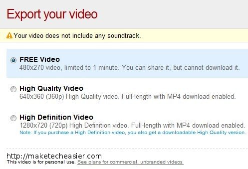 Stupeflix Export Video