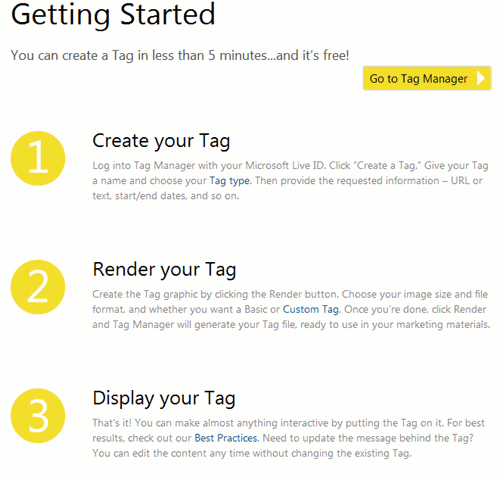 ms tag-get started
