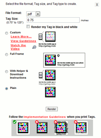 ms tag-render screen