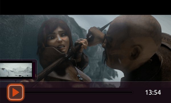 Ubuntu TV playing Sintel