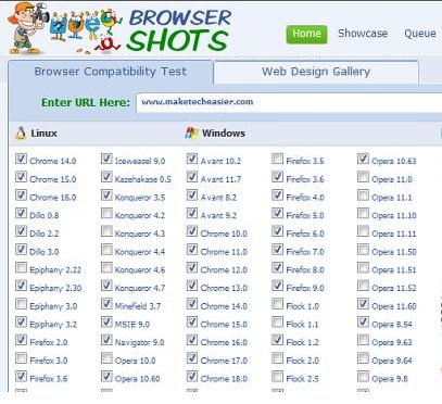 browsershots browsershots