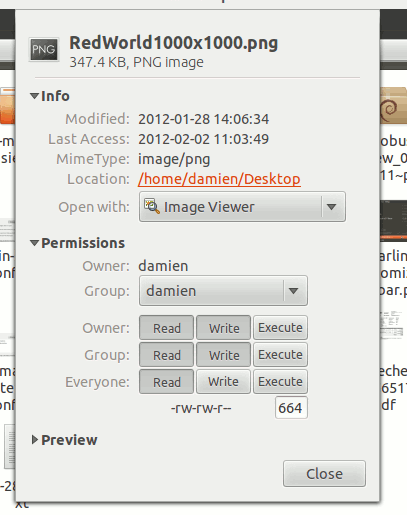 marlin-properties-dialog