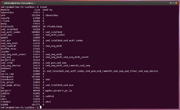 system_command_line-lsmod system_command_line-lsmod