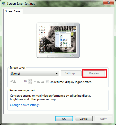 winhelp-screensaver-settings