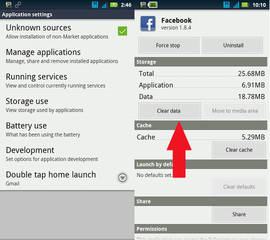 android-questions-clear-app-data
