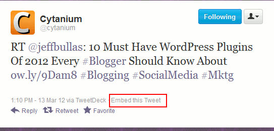 embedtweet-embedlink