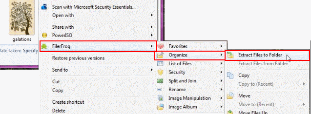 filerfrog-move to folder