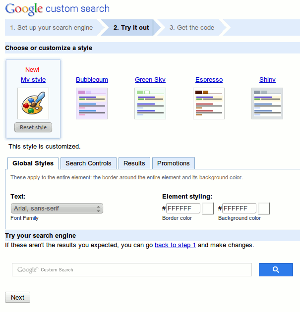 gcse-layout-customization