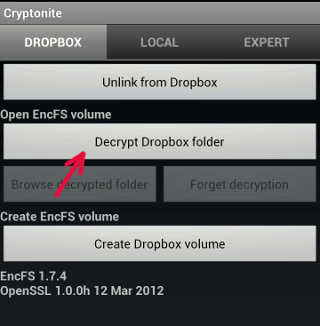 cryptonite-decrypt-folder