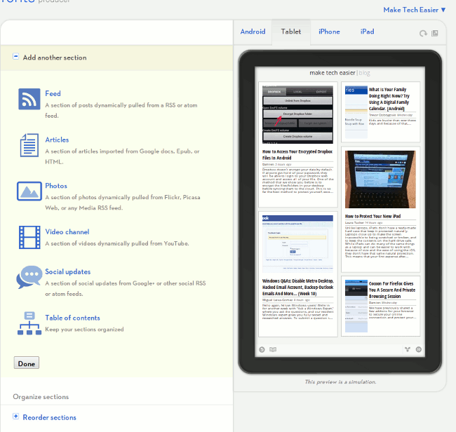 google-currents-sections