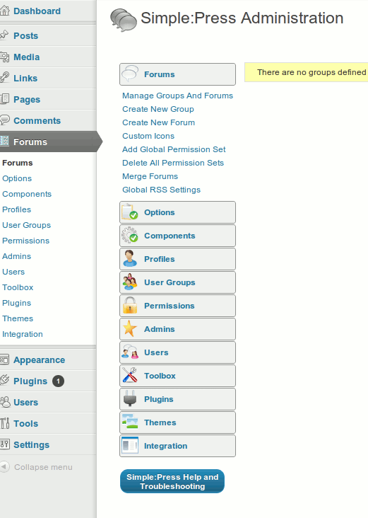 simplepress-configuration