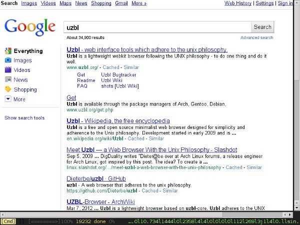 surfing_without_a_mouse-uzbl surfing without a mouse uzbl